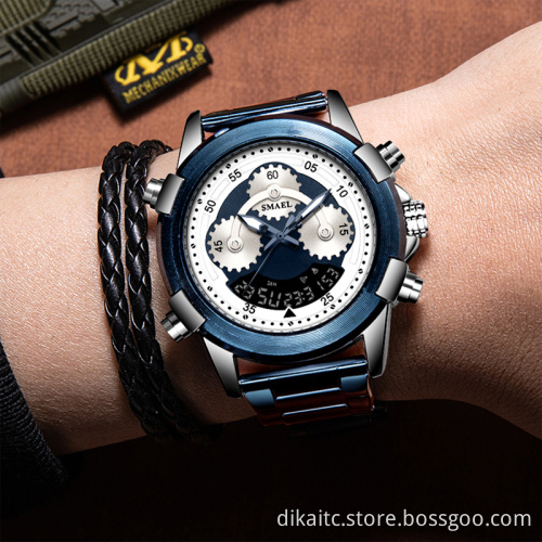 Digital Watch SMAEL 8042 Men Sports Watch Alarm